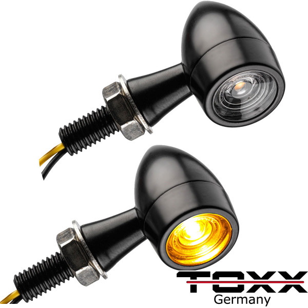 LED Blinker Bullet Clear 4er Set