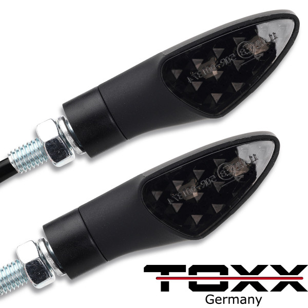 ToXx LED Blinker Shield schwarz getönt