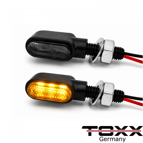 LED Blinker MT-X2 getönt schwarz 4er Set