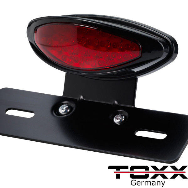 ToXx LED Rücklicht Classic mit schwarzem Kennzeichenträger