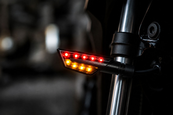 LED Blinker + Rücklicht/Blinker Paco schwarz getönt Set