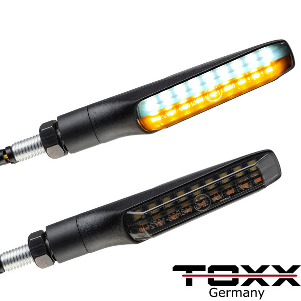 ToXx LED Blinker / Positionslicht Flat schwarz getönt