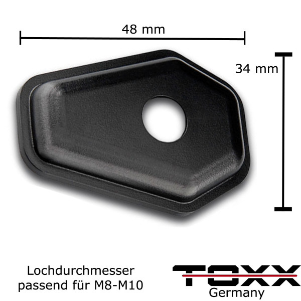 Suzuki Blinker Adapter Platten Blinkerplatten