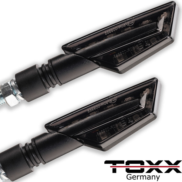 LED Blinker Paco schwarz getönt 4er Set