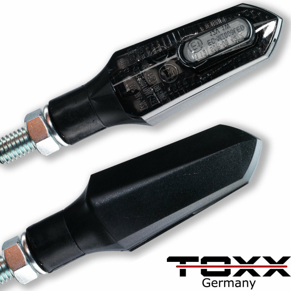 ToXx 3in1 LED Rücklicht Blinker Arrow schwarz getönt