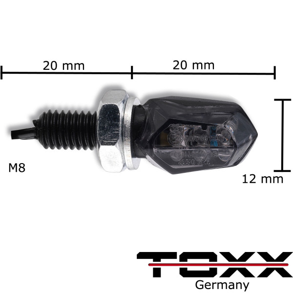 ToXx LED Blinker Tiny schwarz getönt