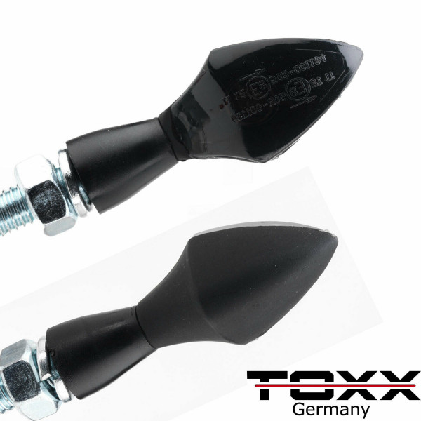 ToXx LED Blinker Spade schwarz getönt 4er Set
