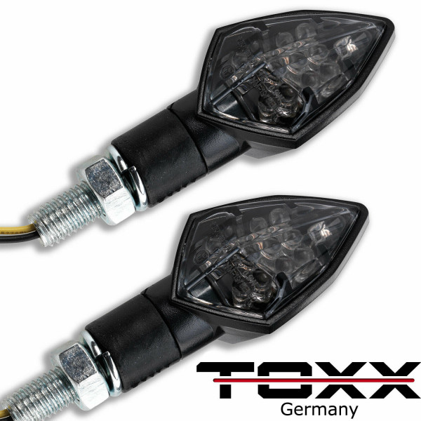 ToXx LED Blinker Rock schwarz getönt 4er Set