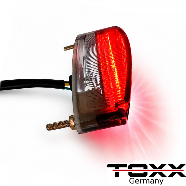 LED Motorrad Rückleuchte Street One schwarz smoke getönt