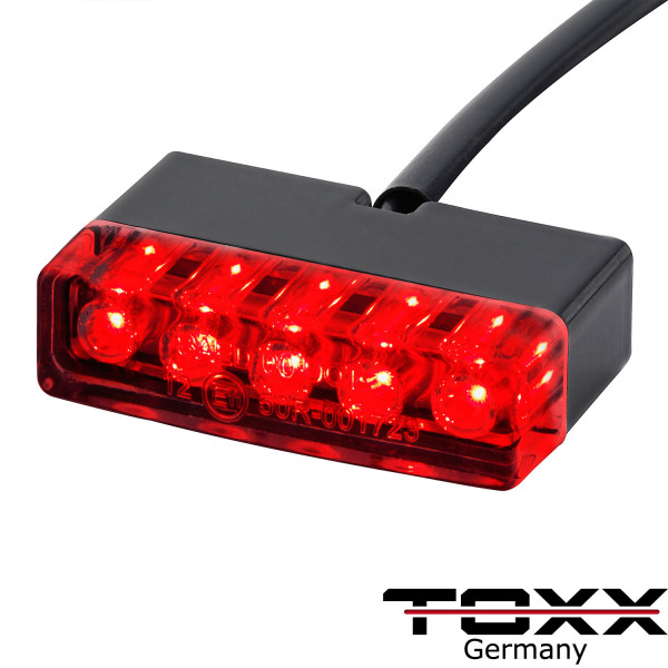 ToXx LED Rücklicht Shorty schwarz klar