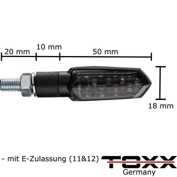 ToXx LED Blinker Spear schwarz getönt