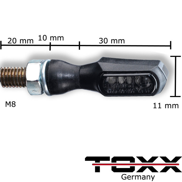 ToXx LED Blinker Tiny-T getönt schwarz