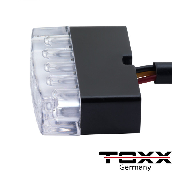 ToXx LED Rücklicht Shorty schwarz klar