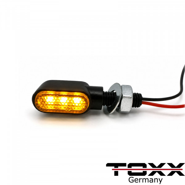 LED Blinker MT-X2 getönt schwarz 4er Set