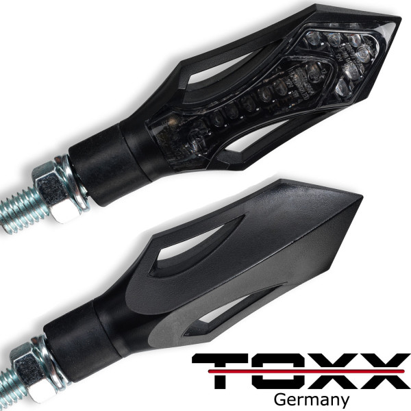 LED Blinker Rush schwarz getönt 4er Set