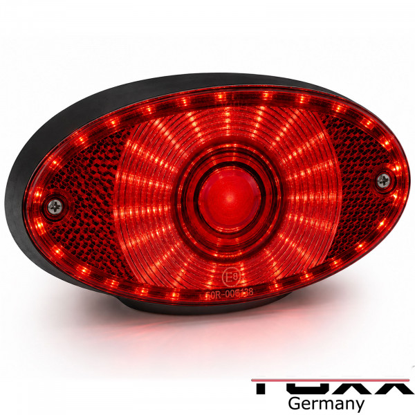 LED Rücklicht Cat Eye II schwarz rot