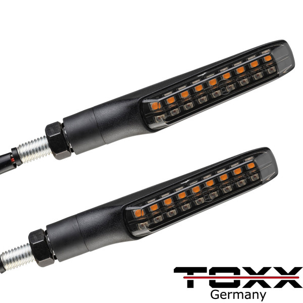 ToXx LED Standlicht Blinker + Rücklicht Blinker Flat schwarz getönt