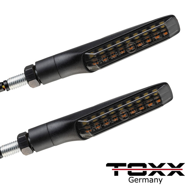 ToXx LED Standlicht Blinker + Rücklicht Blinker Flat schwarz getönt
