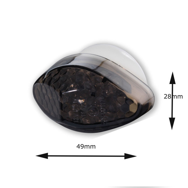 LED Verkleidungsblinker Honda schwarz getönt