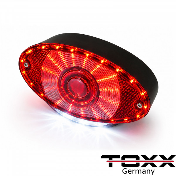 LED Rücklicht Cat Eye II schwarz rot