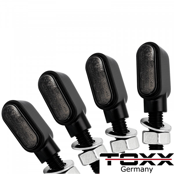 LED Blinker MT-X2 getönt schwarz 4er Set