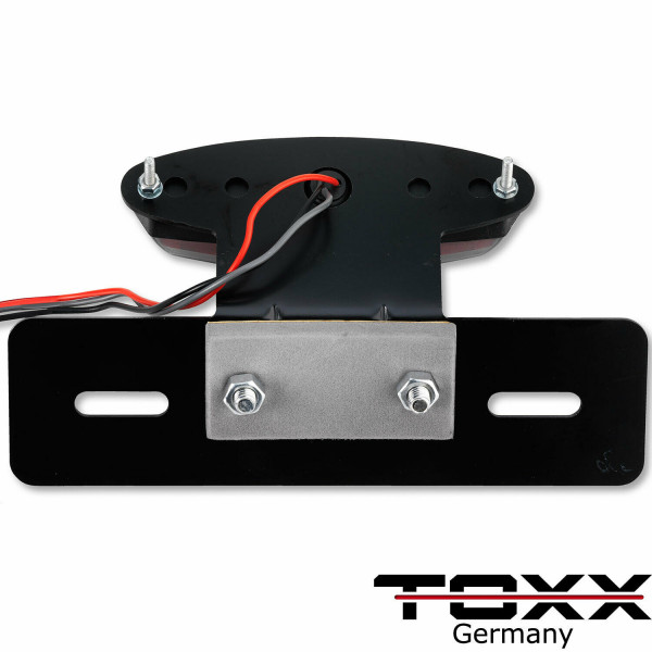 ToXx LED Rücklicht Xeno mit schwarzem Kennzeichenhalter