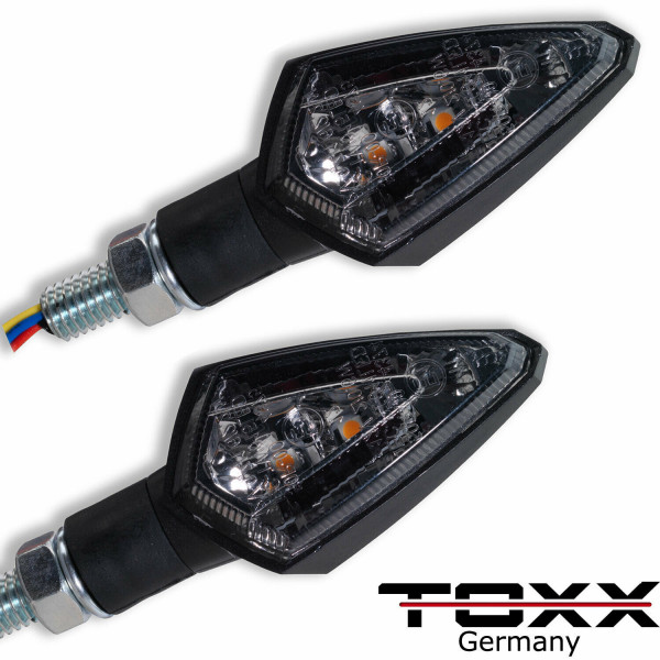 ToXx 3in1 LED Rücklicht Blinker New Rock schwarz getönt