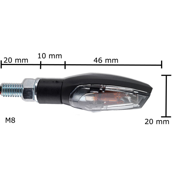 ToXx Halogen Blinker Nova schwarz getönt 4er Set