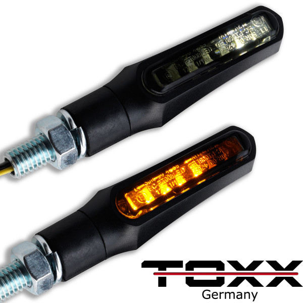 ToXx LED Blinker / Positionslicht Shark X1 schwarz getönt