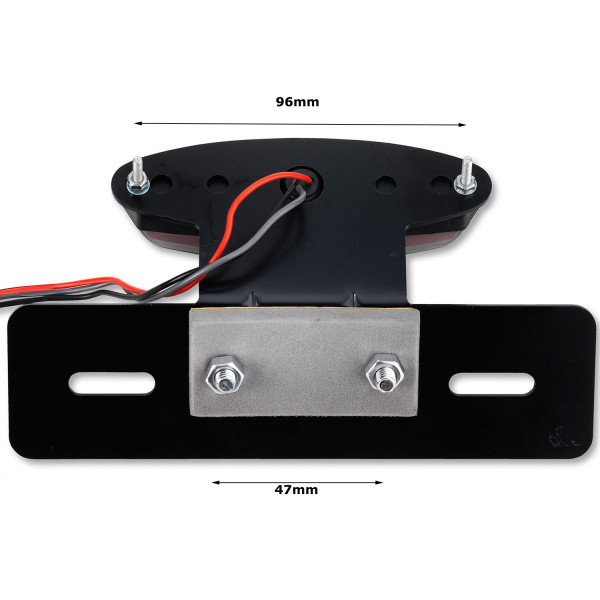 ToXx LED Rücklicht Xeno mit schwarzem Kennzeichenhalter