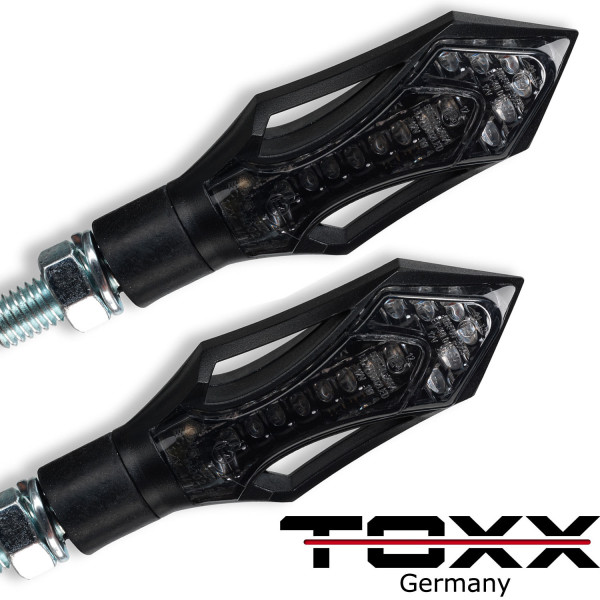 LED Blinker Rush schwarz getönt 4er Set