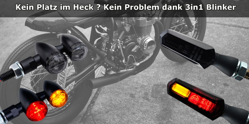 Led Motorrad 3in1 Blinker mit intergriertem Rücklicht