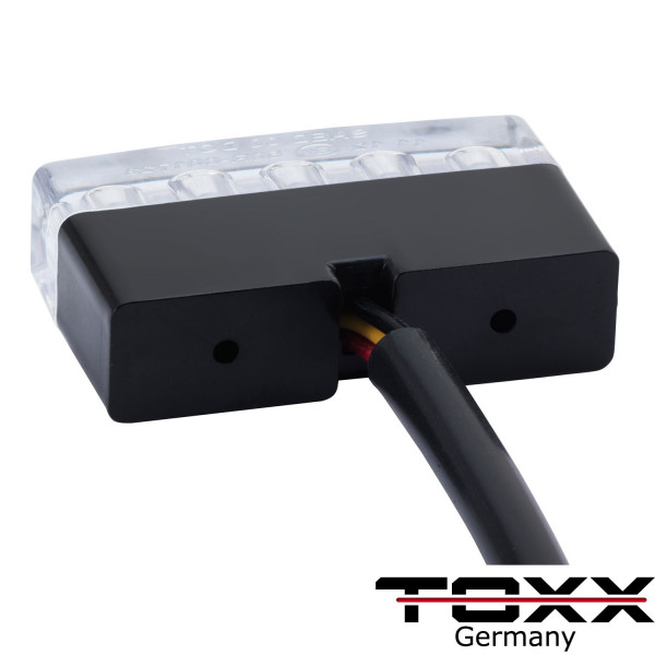 ToXx LED Rücklicht Shorty schwarz klar