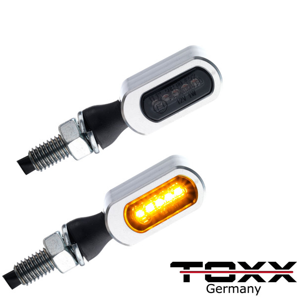 ToXx LED Blinker Attos chrome getönt