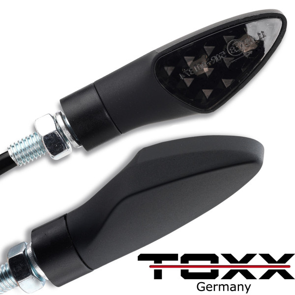 ToXx LED Blinker Shield schwarz getönt