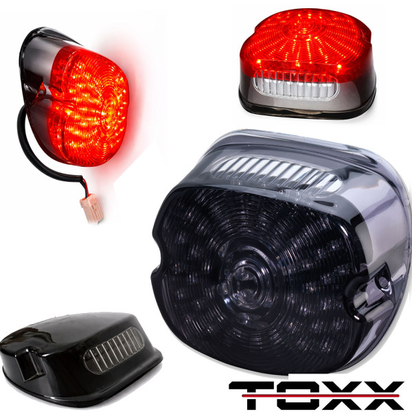 ToXx LED Rücklicht schwarz getönt passend für Harley Davidson
