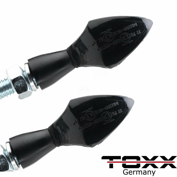ToXx LED Blinker Spade schwarz getönt 4er Set