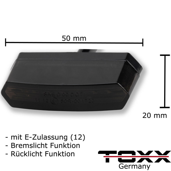 ToXx LED Rücklicht Malibu schwarz getönt