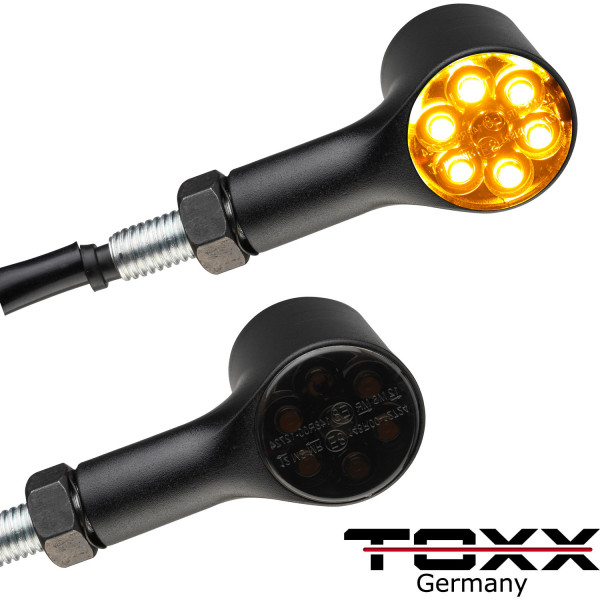 Toxx LED Standlicht Blinker + Rücklicht Blinker Bull schwarz getönt
