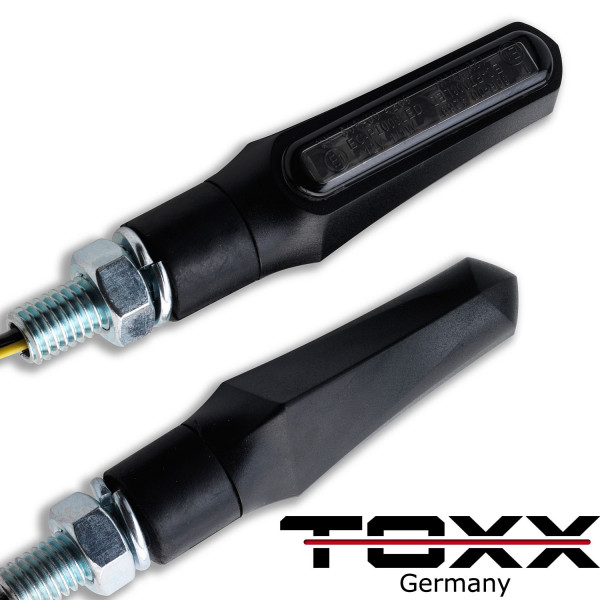 ToXx LED Blinker Shark X1 schwarz getönt