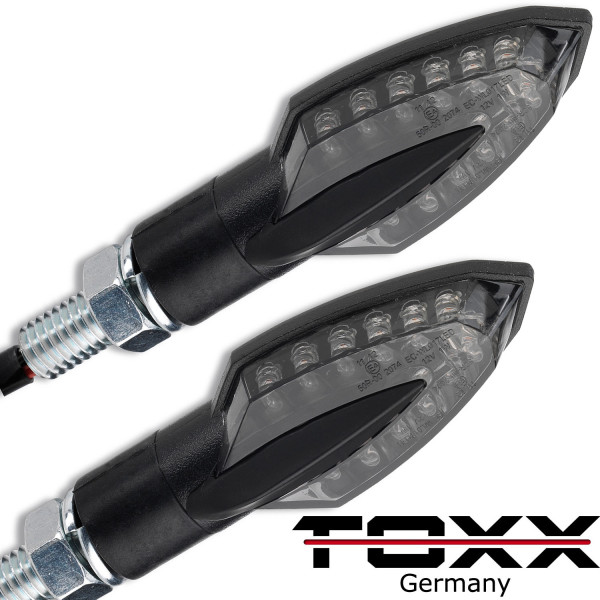 ToXx LED Blinker Sliver schwarz getönt