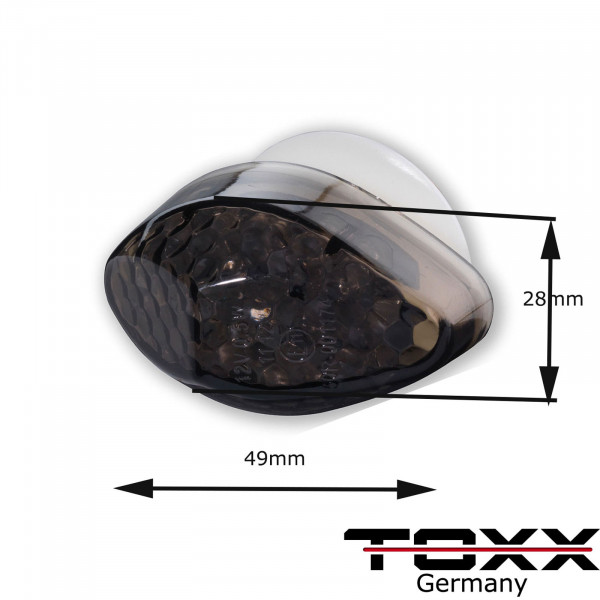 LED Blinker für Verkleidung passend für Honda Motorrad Modelle schwarz getönt