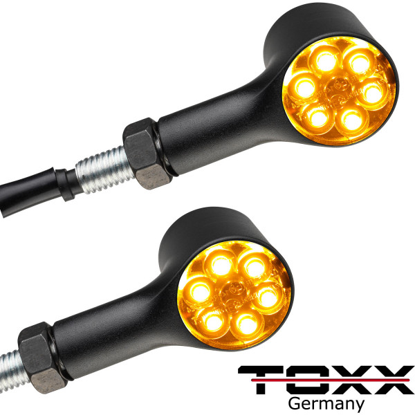 Toxx LED Standlicht Blinker + Rücklicht Blinker Bull schwarz getönt