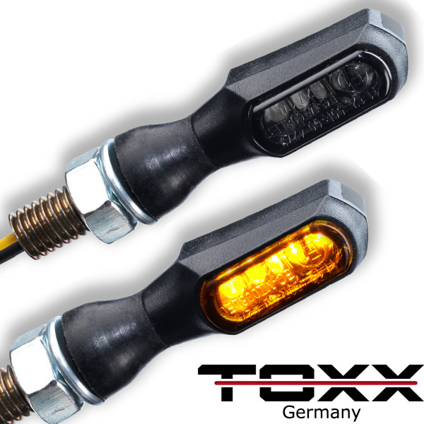 LED Blinker Cob Dark schwarz getönt