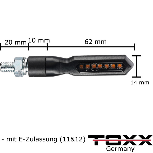 LED Lauflicht Blinker Sequentiell Sword 4er Set