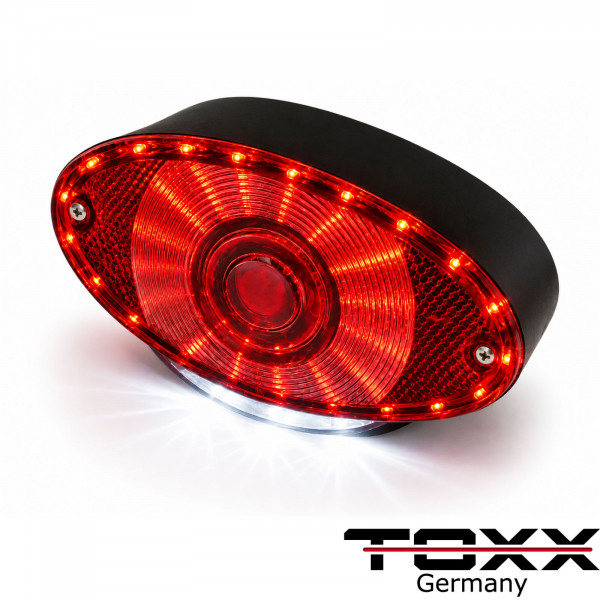LED Rücklicht Cat Eye II schwarz rot