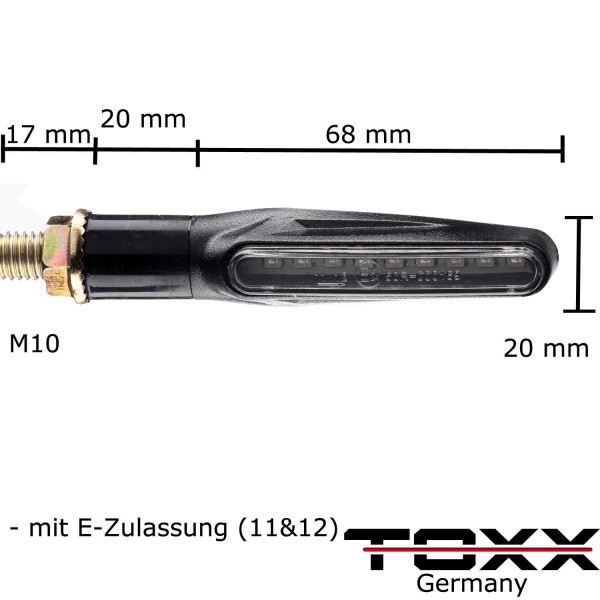 ToXx Led Lauflicht Laufeffekt Maze schwarz