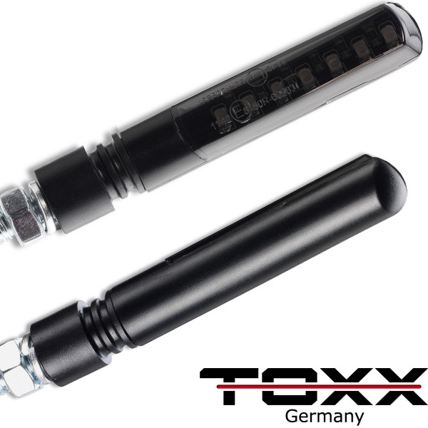 ToXx LED Blinker + Rücklicht Blinker Sequentiell Blade schwarz getönt