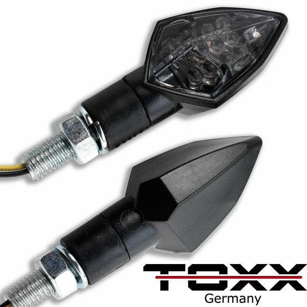 ToXx LED Blinker Rock schwarz getönt 4er Set