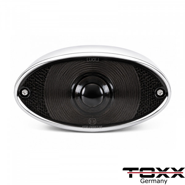 LED Rücklicht Cat Eye II schwarz chrom